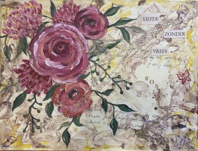 Love without fear mixed media