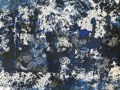 Hide 'n seek mixed media