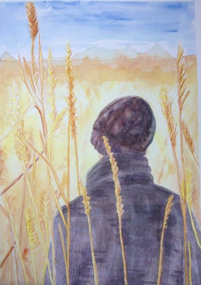 In the rye watercolor