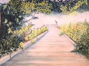 Early Morning Mist watercolor