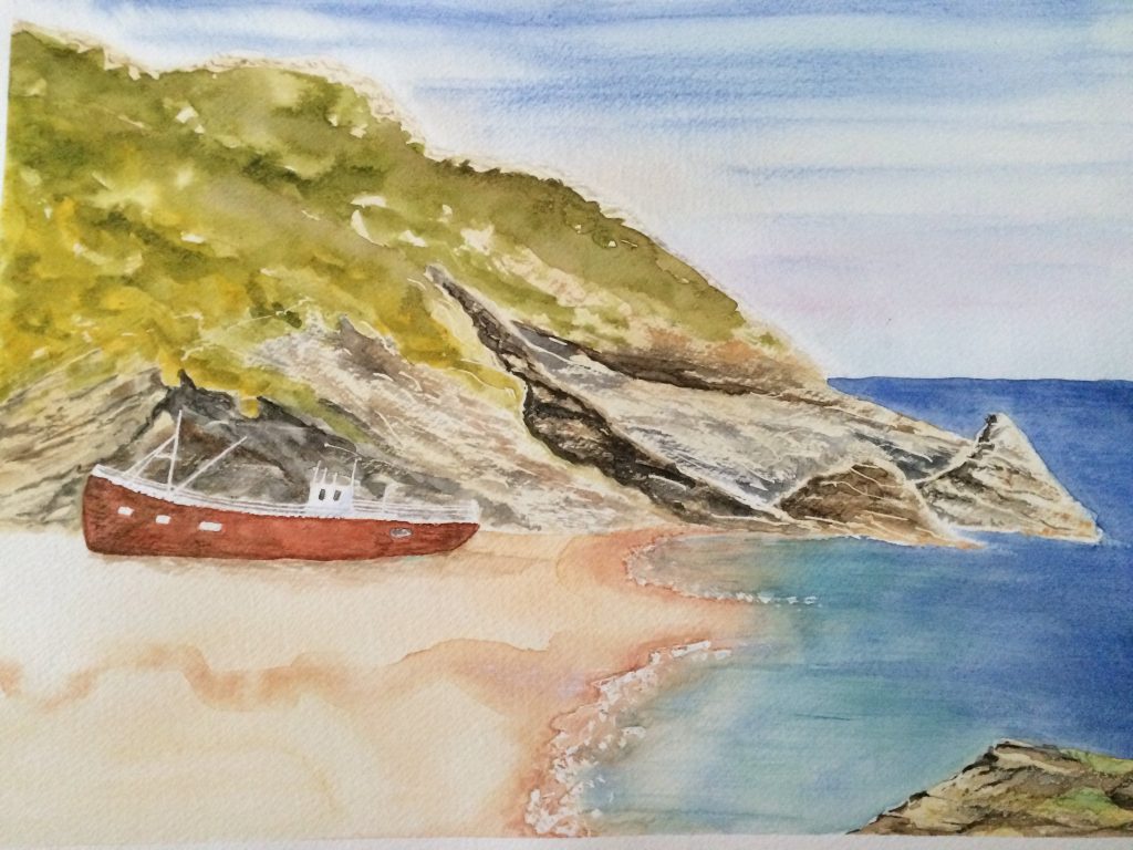 Stranded watercolor